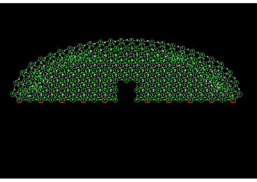 虎林锡林浩特91跨，1000米长干煤棚网架设计